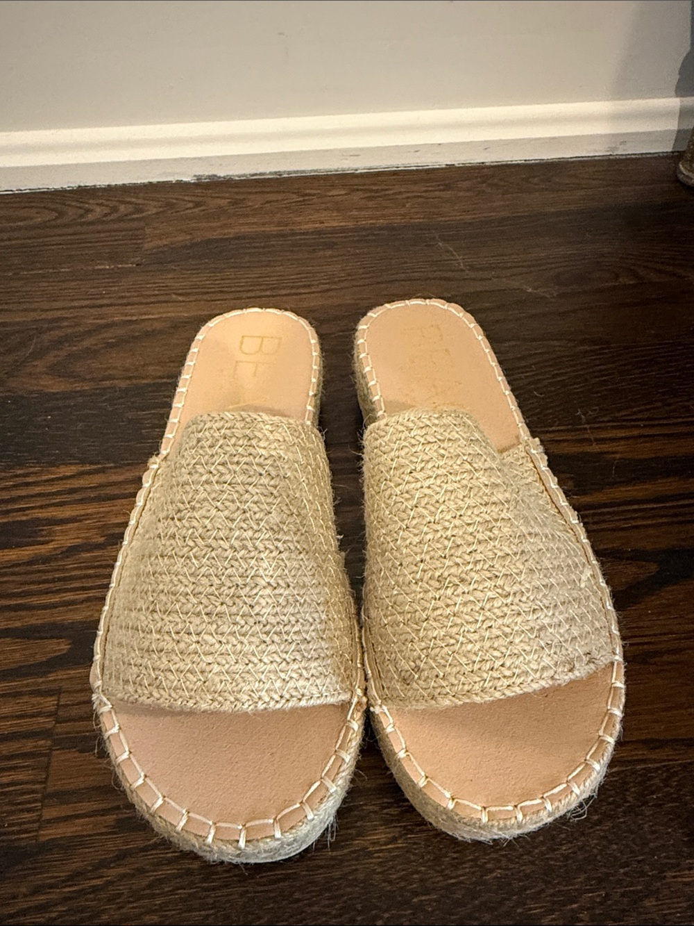 Woven Slip-On Mules — Women's Natural Beige Slide